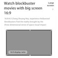 thumbnail image 3 of MesaSe 1080P Simple Portable Metal Anti-Light Projector Screen 16 9 HD Foldable Home Movie Projection Curtain, 3 of 8