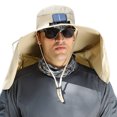 thumbnail image 1 of Decodeary Stay Protected And Cool Solar Power Fan Summer Hat Solar Usb Charging Hat Summer khaki, 1 of 6
