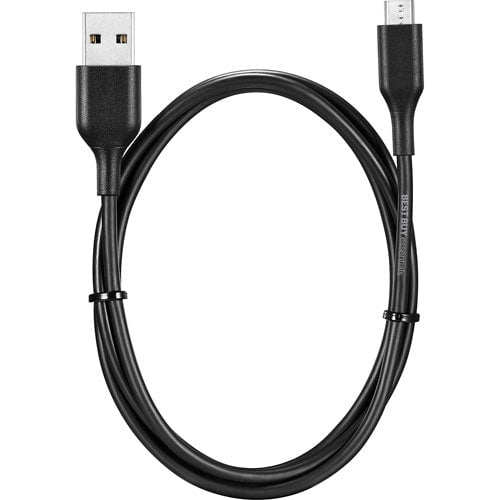 Best Buy Essentials 3 ft. Micro USB to USB Cable (BE-MMA322K-C) – Durable Charging & Data Sync Cord for Android Devices, Cameras & Accessories – Black