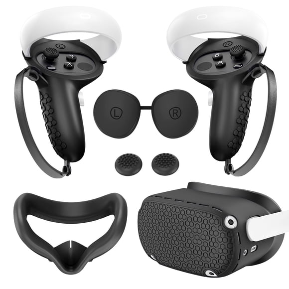 Meta/Oculus Quest 2 Silicone Cover 5 Set - Shockproof, Anti-Slip, Waterproof Dustproof Soft Comfort Enhances VR Gaming (VR Accessories)