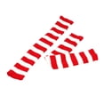 thumbnail image 4 of Men's Women's Winter Striped Pattern Knitted Yarn Warm Boot Leg Guards Foot Pile Socks, 4 of 4