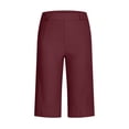 thumbnail image 3 of Liquidation d'Économies d'Été 2025! Shorts pour Femmes Shorts en Sergé Extensible Grande Taille Taille Fine à Enfiler Shorts de Randonnée Réguliers d'Été Décontractés avec Poches, 3 of 8