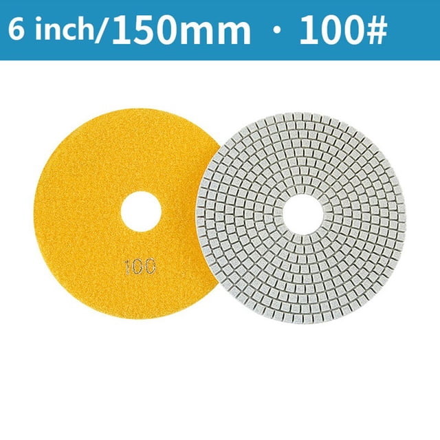 6 Inch 150mm Dry/wet Diamond Polishing Pads Flexible Grinding Discs For Granite