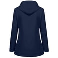 thumbnail image 3 of Pisexur Surchemise Veste Femme Veste de Pluie Unie Veste d'Extérieur Imperméable Imperméable à Capuche Coupe-Vent Chemises avec Poches Veste d'Automne Surchemises, 3 of 6