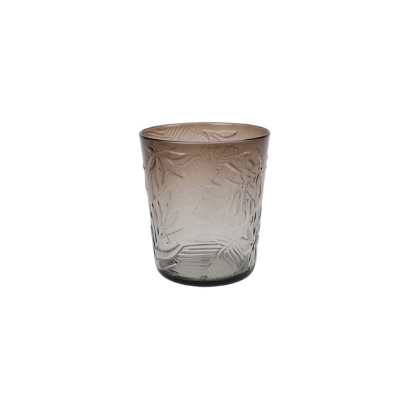 Hometrends Spray Acrylic Embossed Leaf Lowball 447mL