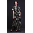 thumbnail image 4 of Bimba Rayon Rose Floral Womens Printed Side Slit SummerDressLong Maxi Gown-Large, 4 of 6