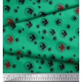 thumbnail image 2 of Soimoi Green Poly Georgette Fabric Fish Ocean Decor Fabric Printed Yard 42 Inch Wide, 2 of 2