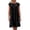Black, variant on Short Sleeve Dress for Women Womens Fashion Cotton and Linen Crewneck Loose Short Sleeve Solid Mini Dress Mini Dress for Women Short Dress for Women Cotton Dress for Women Linen Dress Women