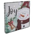 thumbnail image 3 of Northlight 12" LED Lighted 'Joy' Snowman Christmas Canvas Wall Art, 3 of 4