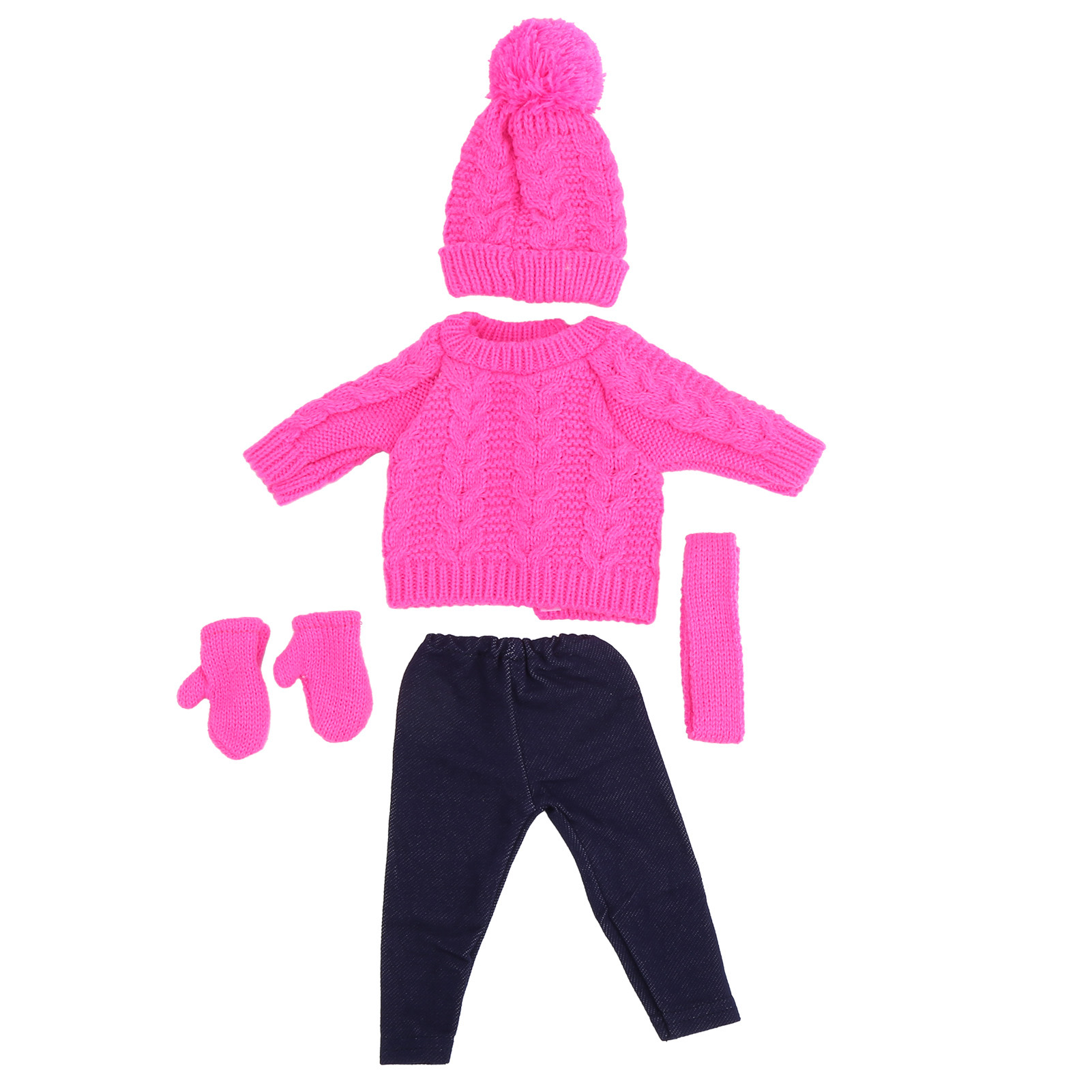 Vêtements pour Poupée Bébé, Robe de Vêtements pour Poupée, Matériau Sain et Sécuritaire Bien Fait Non - Poupée Bébé pour Poupées Fille Q18-788 Rose Rouge pour Poupée de 43 cm