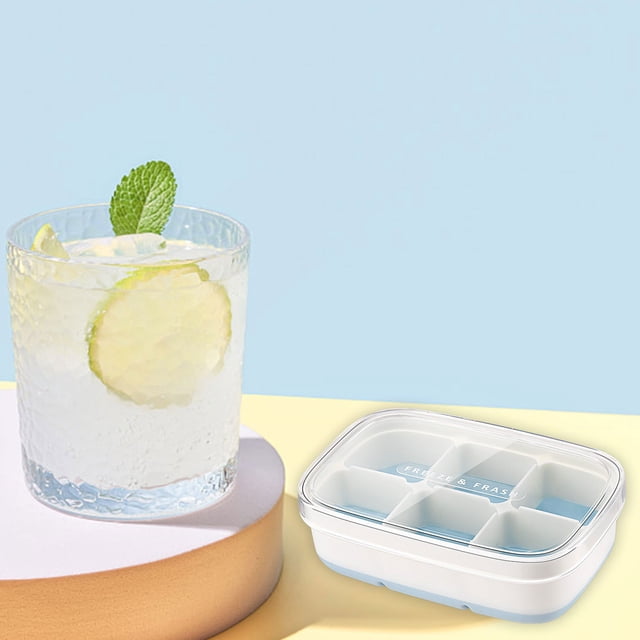 Sentmoon Aubaines du Jour Liquidation Ventes Compartiment à Glace 6 Compartiments Machine à Glaçons Carrés Machine à Glaçons pour Whisky Cocktails Boissons Circulaire d'Aubaines