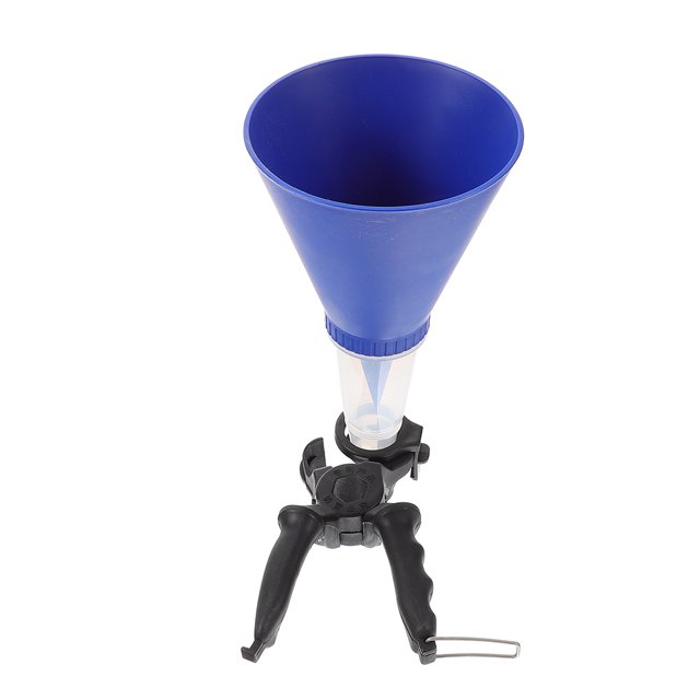 KAKOWELY oil funnel for car Oil Funnel Set ABS Oil Fuel Funnel with Clamp Oil Funnel Adjustable Oil Funnel Engine Oil Change Tool for Car and Boat Use Blue