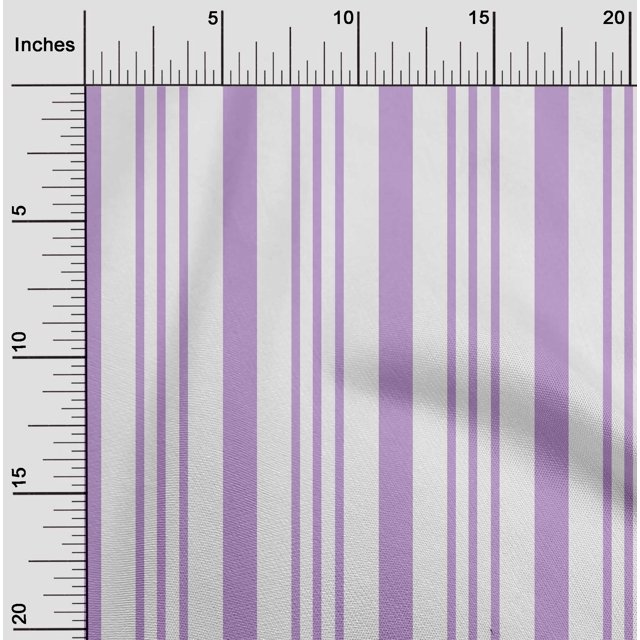 oneOone Georgette Viscose Fabric Stripe Print Fabric By The Yard 42 Inch Wide