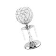 thumbnail image 1 of Wweixi Luxury Crystal Candle Holder Pillar Candlestick Ceremony Stand Decor Table Silver S 1Set, 1 of 6