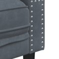 thumbnail image 5 of vidaXL Chesterfield Sofa with Bolsters 3-Seater Dark Grey Velvet, 5 of 5