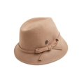 thumbnail image 1 of Raffaello Bettini Asymmetric Wool Felt Alpine Hat,Brown, 1 of 2