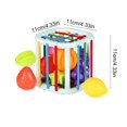 thumbnail image 3 of RKSTN Plastics Cassel Boxes Toy Toys & Hobbies Rainbows Elastic Shape Sorter Toy for Babies Fine Motor Skills Activity with Colorful Stretchy Strings Learning Sensory Play, 3 of 6
