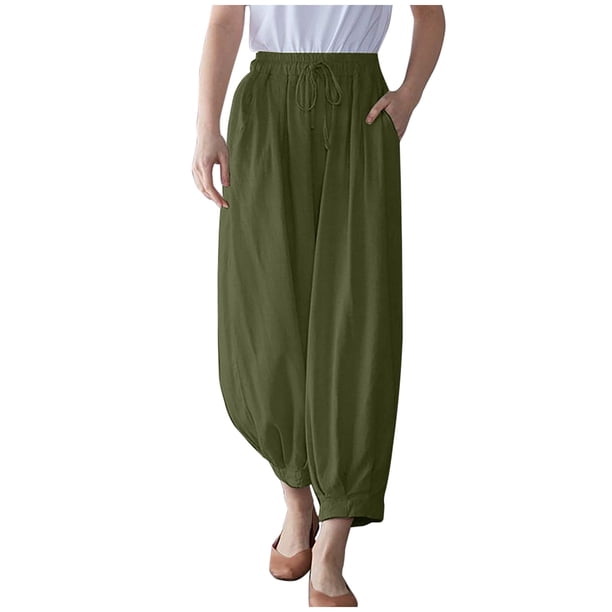 Meichang Womens Lantern Harem Pants Plus Size Loose Fit Casual