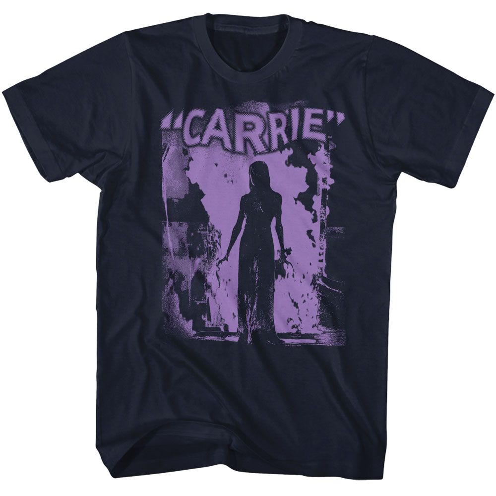 T-Shirt pour Adulte Carrie Purple Flame Navy Xlt