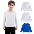 thumbnail image 2 of ZACPNCV Chandails Molletonnés à Col Rond pour Filles 3 Pcs, Chandails à Manches Longues pour Enfants, Hauts, Chandail d'Automne, Blanc, 10-11 Ans, 2 of 8