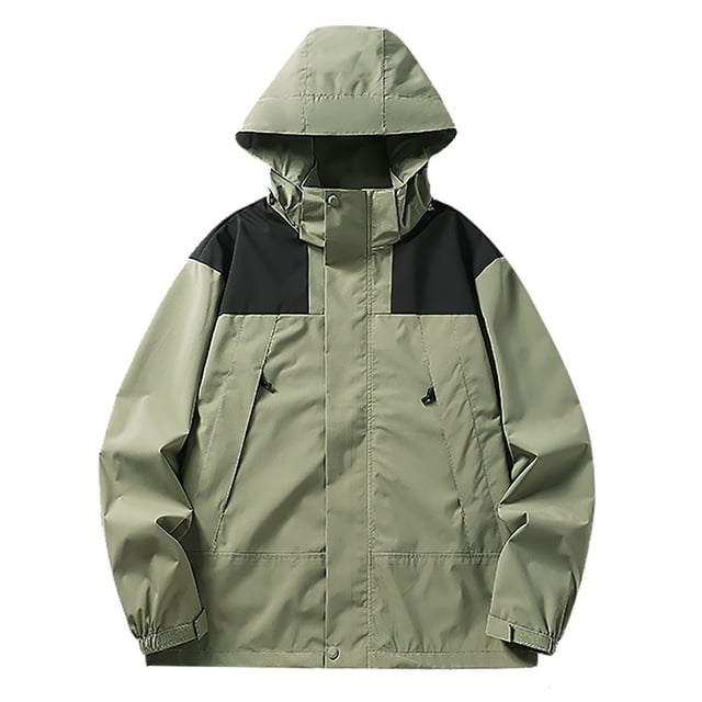 AherBiu Women's Rain Jacket Waterproof Lightweight Hooded Outdoor Raincoat Hiking Travel Windbreaker