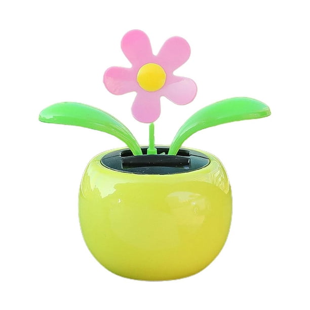 Générique Fleurs de Danse Solaire | Ornement de Solaire,Ornements de | Voiture secouant la tête, décor de Tableau de Bord de Jouet de Voiture à énergie pour Chambre à Coucher, Maison, Bureau