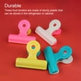 thumbnail image 2 of pitrice 16 Pieces Bag Chip Clips Heavy-Duty Food Durable Strong Spring Binder Plastic Paper Clamp Spring Organizer Bill Note Fold Dorm Office Random M, 2 of 9
