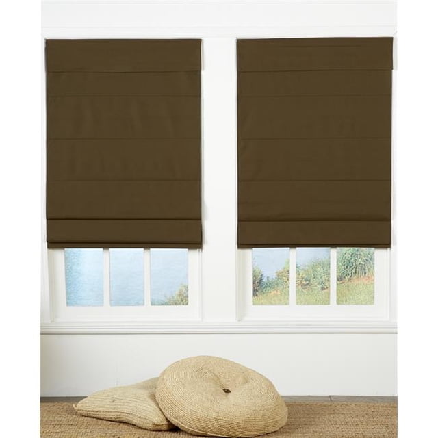 Safe Styles UBQ26X72CC Cordless Roman Shade, Chocolate - 26 x 72 in.
