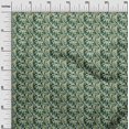thumbnail image 3 of oneOone Rayon Forest Green Fabric Floral Sewing Craft Projects Fabric Prints By Yard 56 Inch Wide, 3 of 4