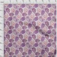 thumbnail image 4 of oneOone Viscose Jersey Purple Fabric Leaves Craft Projects Decor Fabric Printed By The Yard 60 Inch Wide, 4 of 5
