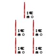 thumbnail image 2 of ZheElen Polyvalent Tubeless Pneu Presta Valve Extender pour et Vélos de Route 80mm Rouge 50mm 80mm 5Set, 2 of 6