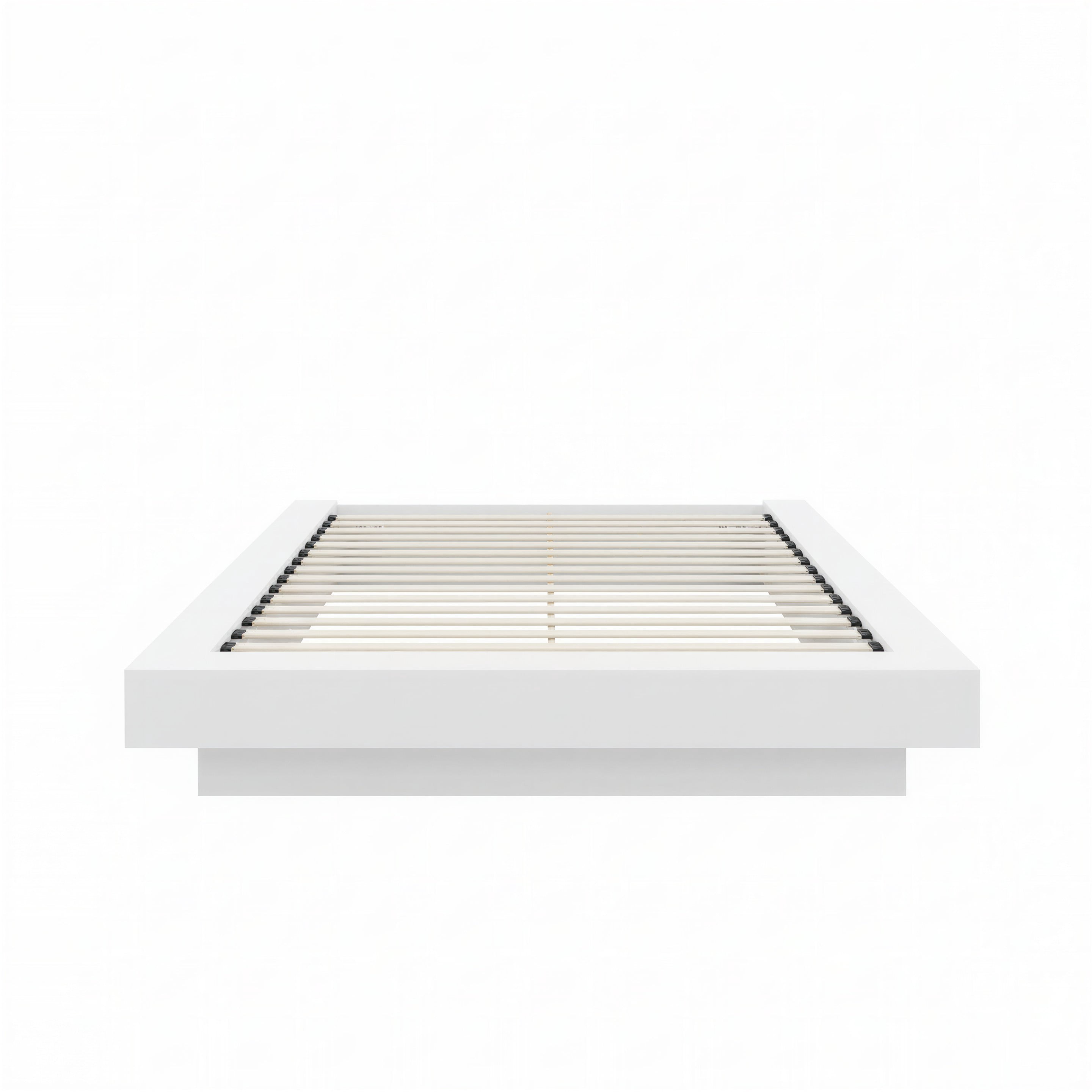 Nexera Marconi King Platform Bed Frame, White Oak