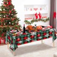 thumbnail image 1 of Wzzjkit Disposable Tablecloth PVC Christmas Print Tablecloth Table Party Decor, 1 of 7