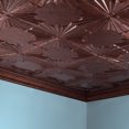 thumbnail image 2 of Fasade Art Deco Vinyl 2ft x 4ft Glue Up Ceiling Panel Moonstone Copper 5 Pack, 2 of 5