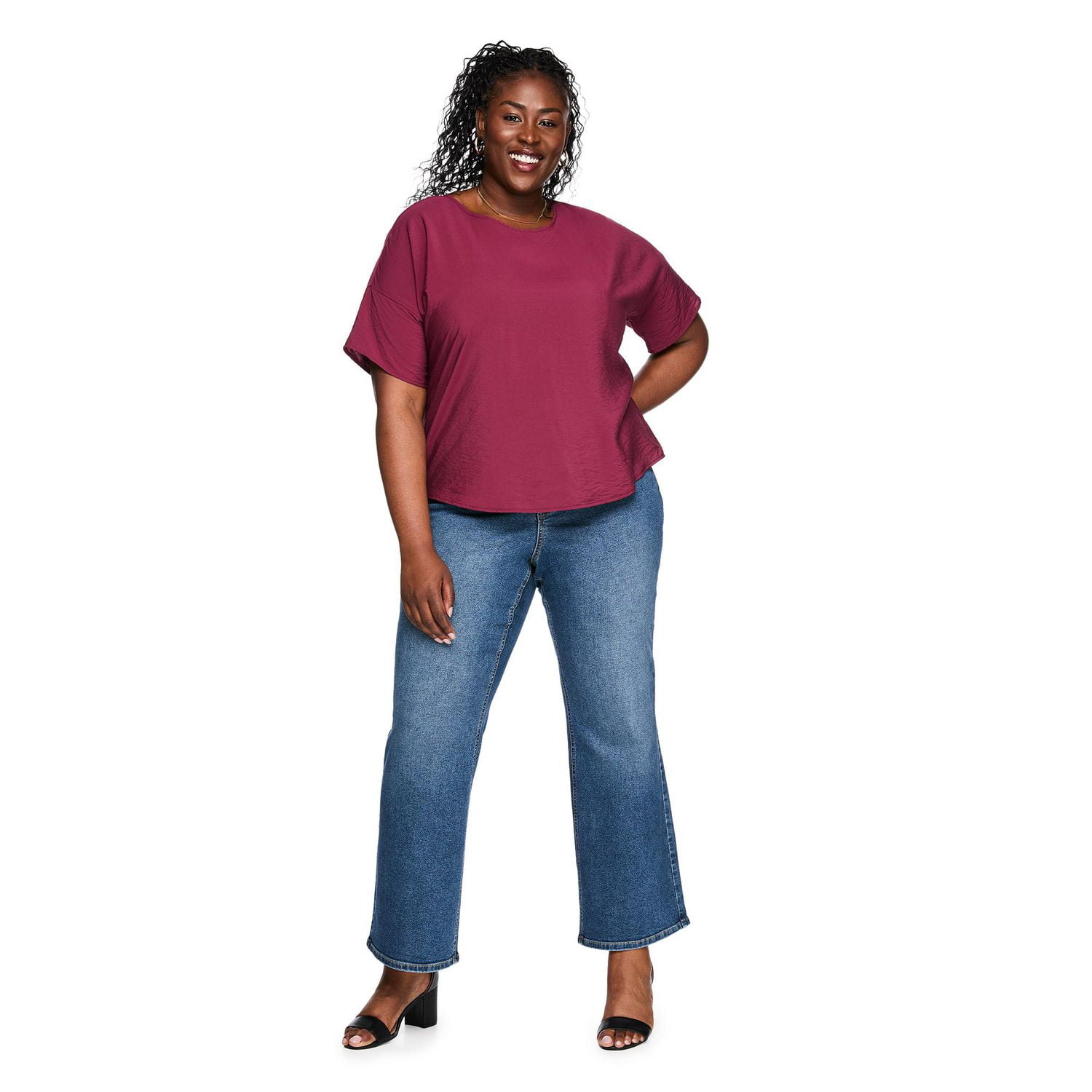 Haut imprimé à manches courtes Lane Bryant Plus pour femmes
