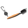 thumbnail image 1 of Golf Club Cleaner Brush Nylon Steel Dual Bristles Cleaning Tool for Golf Accessories, 1 of 7