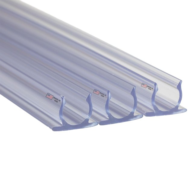 Novelty Lights 40 Pack 0.5in Rope Light Track, Clear PVC Mounting Channels