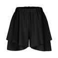 thumbnail image 4 of Qtocio Skort,High Waisted Solid Color Multi Layer Ruffle Summer Fashion Versatile Casual Ladies Bottoms for Daily, 4 of 4