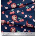 thumbnail image 2 of Soimoi Rayon Crepe Fabric Floral & Paisley Printed Craft Fabric by The Yard 46 Inch Wide, 2 of 3