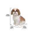 thumbnail image 5 of Hi- Line Gift 87762-BR Shih Tzu Sitting Brown/White Dog Statue, 5 of 5