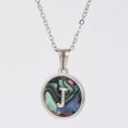 thumbnail image 1 of Colliers, Collier Lettre Coquille Mignonne pour Filles, Pendentifs Pièce pour Filles en Acier Inoxydable Colliers Initiale pour Femmes Bijoux Rond, 1 of 9