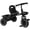 Noir, variante sur Qaba Tricycle pour 2 à 5 Ans, Vélo pour Tout-Petit avec Siège Ajustable, Rouge