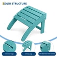 thumbnail image 4 of HDPE Outdoor Ottoman Foot Rest for Adirondack Chair, Weather Resistant Patio Footstool for Porch, Pool, Lawn and Backyard, 4 of 7