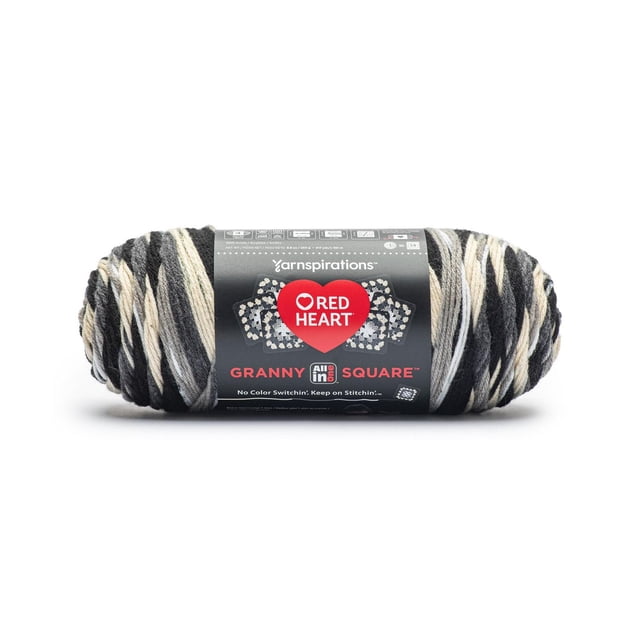 Red Heart® All In One Granny Square™ #4 Worsted (Medium) Acrylic Yarn 8.8oz/250g 417 Yards