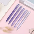 thumbnail image 1 of RRJ 5 Pack Retractable Ballpoint Pens, Quick Drying 0.5mm Black Ink Pens, Smooth Writing Pens for Study Exams Office Home, Large Capacity 5ml Ink Pens, Click Button Pens for Study Professionals, 1 of 6