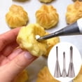 thumbnail image 2 of WHEANG Embouts de Glaçage pour Dessert Décoration Gâteau 3 Pcs Outils Tuyauterie SugarCraft Embouts de Cupcake Cuisine, Salle à Manger et Bar, 2 of 9