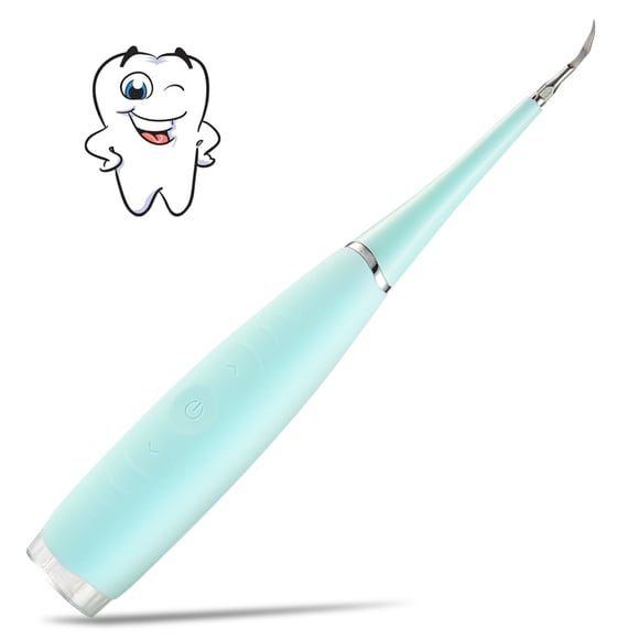 PRETTY SEE Electric Teeth Cleaning Tool USB Rechargeable Tooth Stain Removal Device Portable Plaque Remover for Dental Calculus, Smoke Stain and Tartar, IPX6 Waterproof, 5 Adjustable Modes, Blue