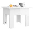 thumbnail image 2 of vidaXL Coffee Table High Gloss White 55x55x42 cm Engineered Wood, 2 of 4