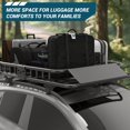 thumbnail image 3 of BeesClover Panier de Chargement Universel pour Porte-Bagages de Toit 64 Pouces x 39 Pouces – Porte-Bagages de Camion VUS Robuste Capacité 200 LB avec Rallonge, Conception Anti-Salissures et Pinces à Installation Rapide pour Voitures, Camions, VUS, Fourgonnettes, 3 of 7