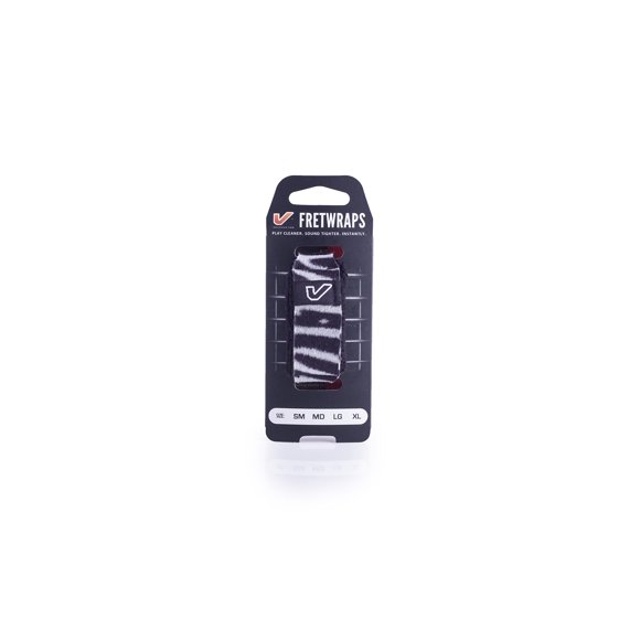 Gruv Gear FretWraps Wild 'Zebra' String Muters 1-Pack (Medium) (FW-1PK-ZEB-MD)